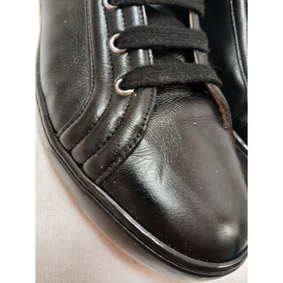 Hermes Mens High Top Sneakers Black Leather EU 41‎ Modern Detail w BOX AUTHENTIC main image 11